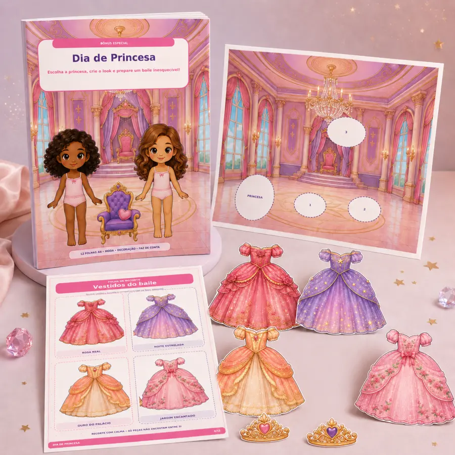 Mockup do bônus O Dia de Princesa