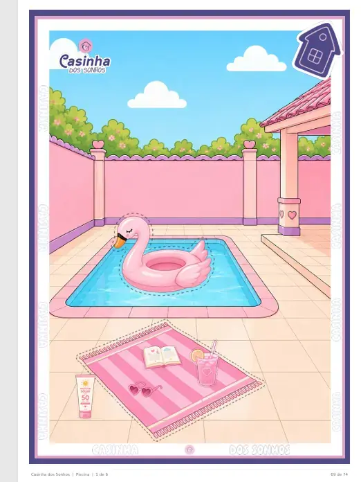 Áreas externas com piscina
