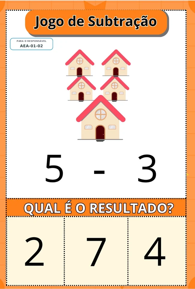 Atividade Jogo de Subtração